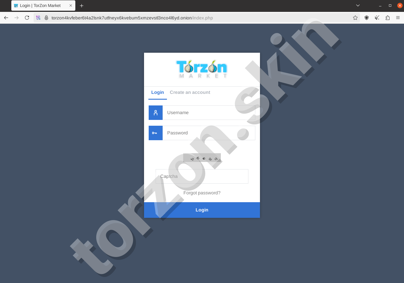 Torzon Darknet Market Secure Login System